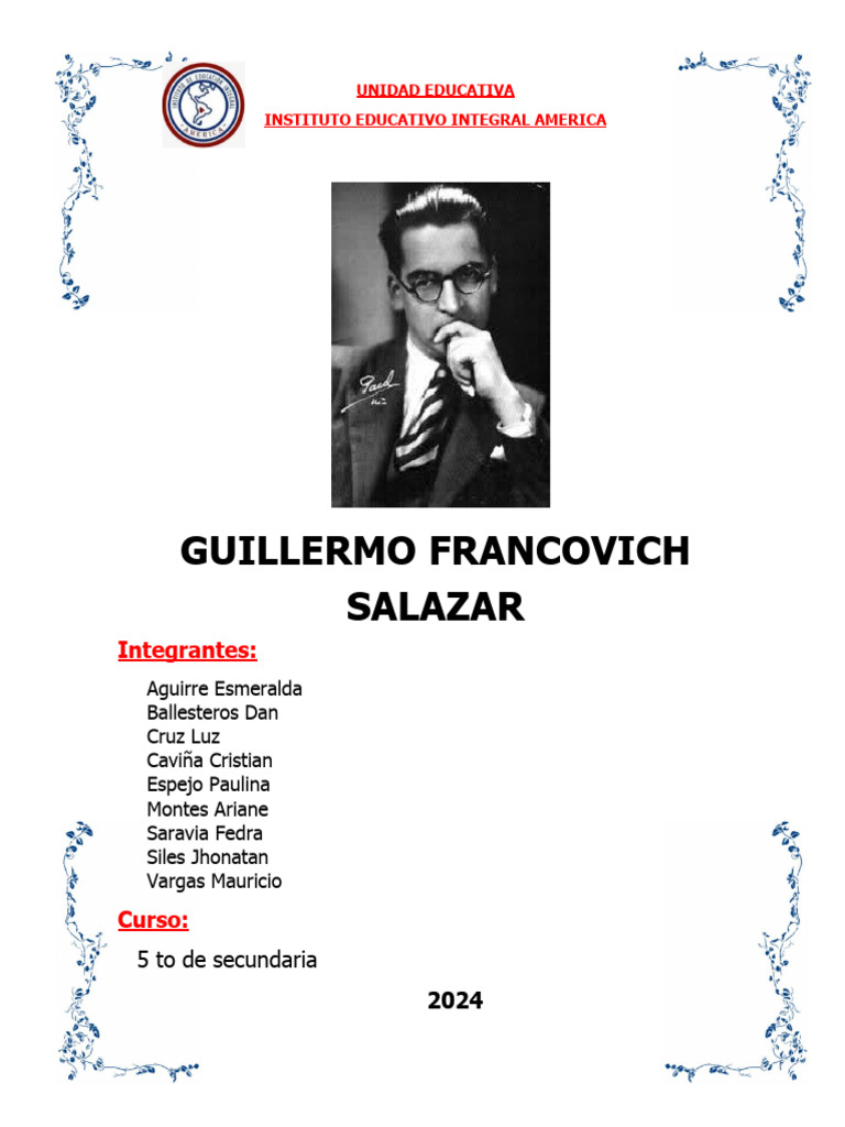Biografía de Guillermo Francovich | PDF | Existencialismo | Bolivia