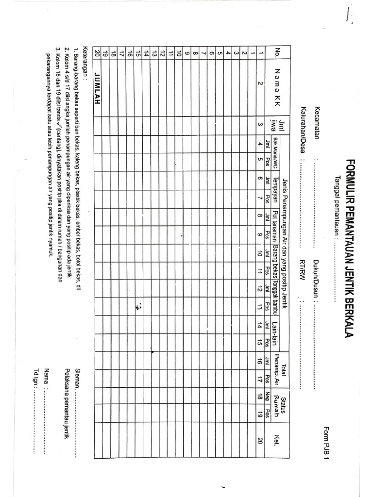 Form PJB | PDF
