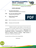 Informe Tecnico de Campo - Julio 2020