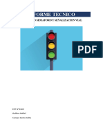 Informe Tecnico: Proyecto Semaforo Y Señalizacion Vial