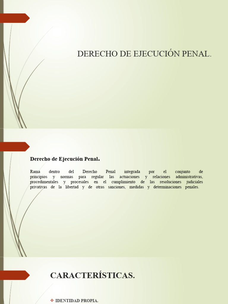 Derecho de Ejecución Penal en México | PDF | Derecho penal | Ley procesal
