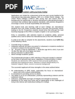 UWC 2026 Application Guidelines | PDF | Educational Stages