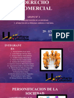 Derecho Comercial - PERSONIFICACION DE LA SOCIEDAD