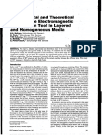 Experhental and Theoretical Study of The Electromagnetic Propagation Tooiin Layered and Homogeneous Media