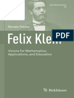 (Vita Mathematica 20) Renate Tobies - Felix Klein_ Visions for Mathematics, Applications, and Education-Birkhäuser (2021)