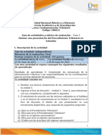 Guía de Actividades y Rúbrica de Evaluación - Unidad 3 - Paso 5 - Diseñar Una Presentación Del Procedimiento Tributario en Colombia..