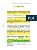 La Formulación de Imputación - Extracto Manual