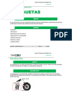 Ficha Técnica Proucto Darrow Maniguetas