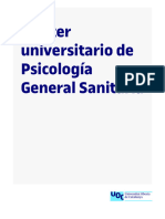 Máster Universitario de Psicología General Sanitaria