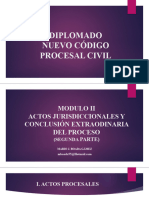 MODULO II CODIGO PROCESAL CIVIL Segunda Parte