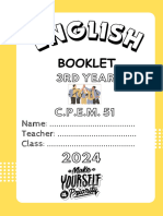 3rd Year English Booklet 2024 (1)