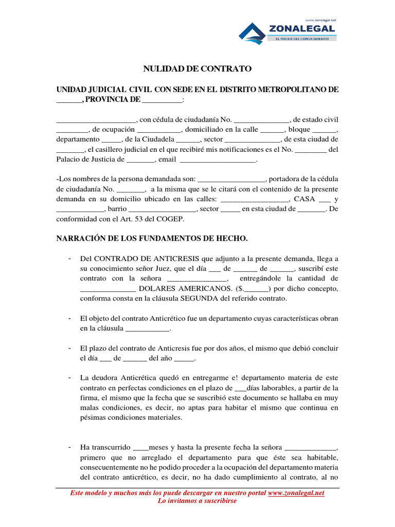 9.90 Nulidad de Contrato | Descargar gratis PDF | Justicia | Crimen y
