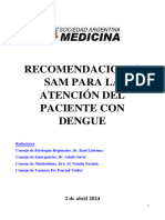 Recomendaciones Dengue SAM 02-04-24