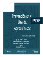 Prevención en El Uso de Agroquimicos