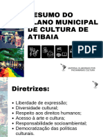 Resumo Plano Municipal de Cultura de Atibaia