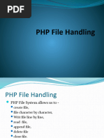 PHP File Handling