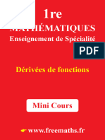 Mini Cours Derivees de Fonctions