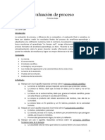 Evaluacion Procesual - Primer Periodo - Prof. Biologia