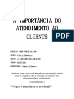 A Importância Do Atendimento Ao Cliente