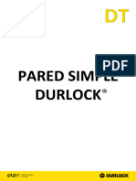 Detalle Técnico Pared Simple Durlock