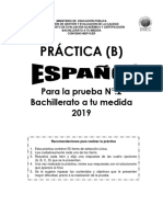 Práctica (B) Español-Bachillerato a tu medida-02-2019