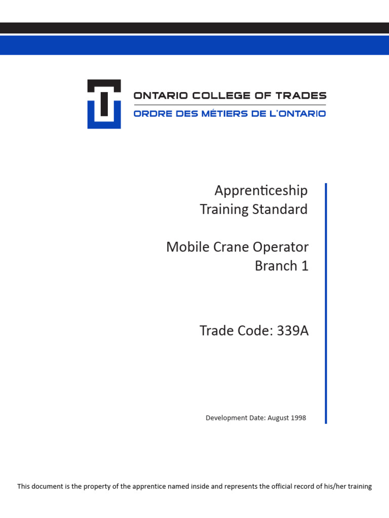 Hoisting Engineer Mobile Crane Op BR 1 en ts.v100 | PDF | Crane ...