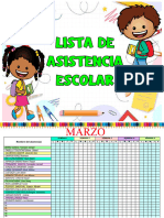 Asistencia Escolar Primer G