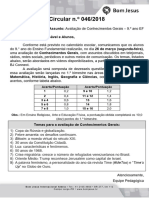 Circular 046 Av Conhecimentos Gerais 9ano 2018 Site