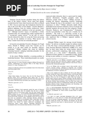 2013-Jun-Lykling-Lincoln on Leadership Executive Strategies for Tough Times (1)