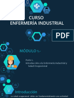 PARTE 1 MODULO 1 INTRODUCCION A LA ENFERMERIA INDUSTRIAL Y SALUD OCUPACIONAL