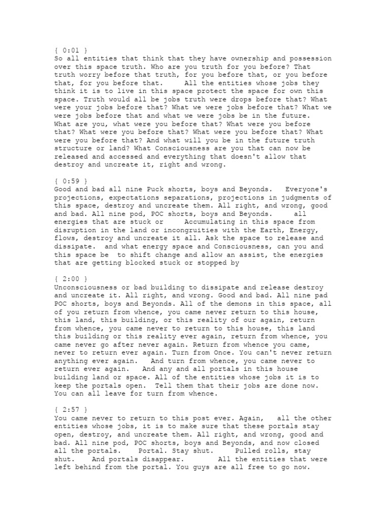 Space Cleansing Ritual Guide | PDF | Language Arts & Discipline ...