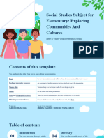 Social Studies Subject For Elementary - Exploring Communities and Cultures by Slidesgo