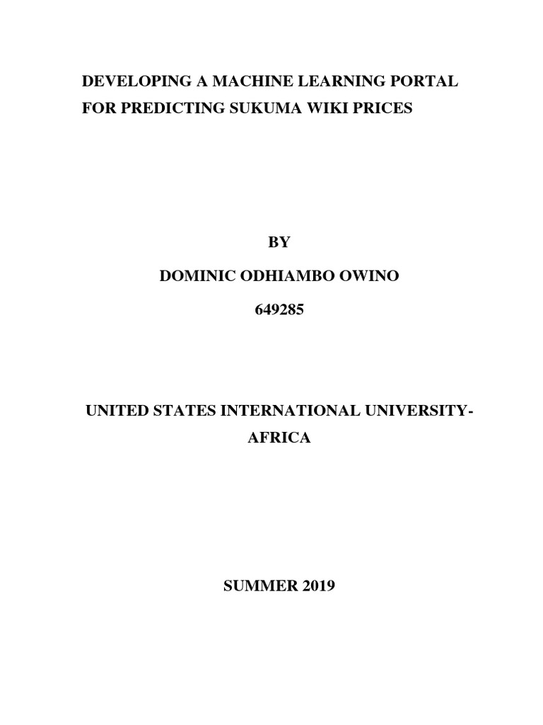 Developing_a_Machine_Learning_Portal_for | PDF | Machine Learning ...