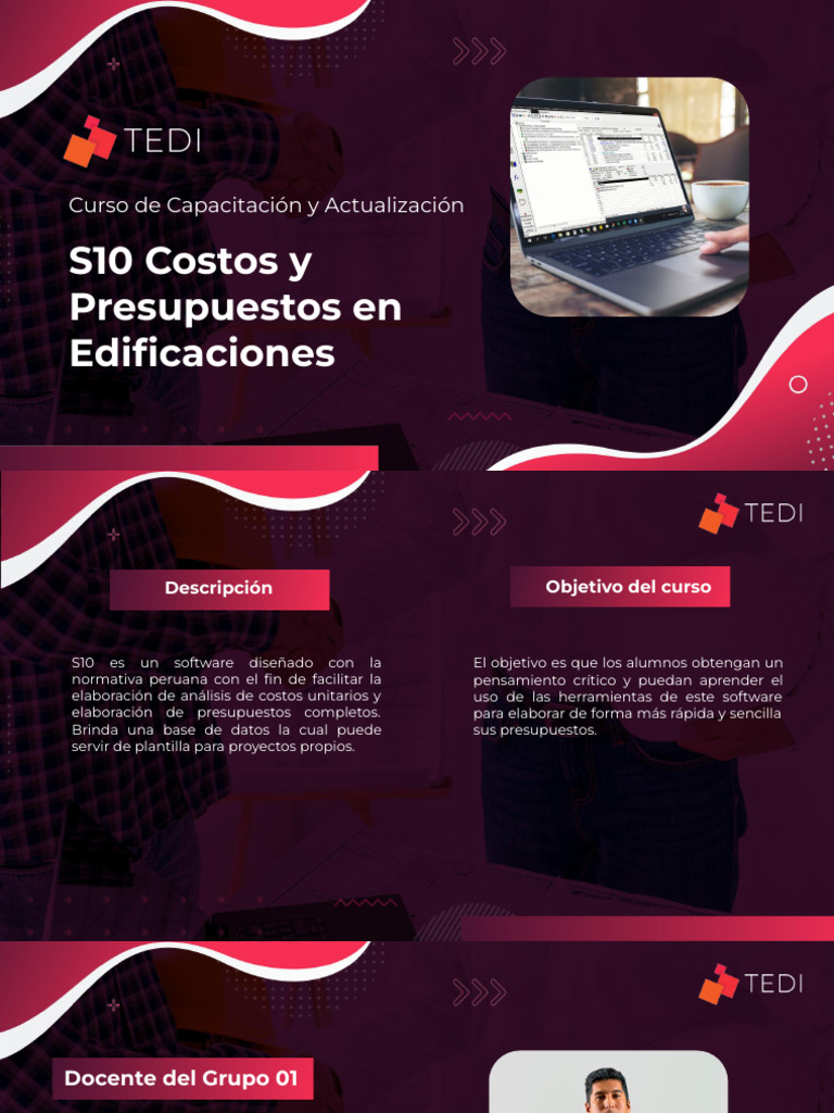 Curso S10: Costos y Presupuestos Online | PDF | Presupuesto | Software