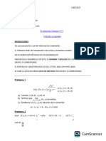 Evaluación Semana N°2 Calculo Avanzado