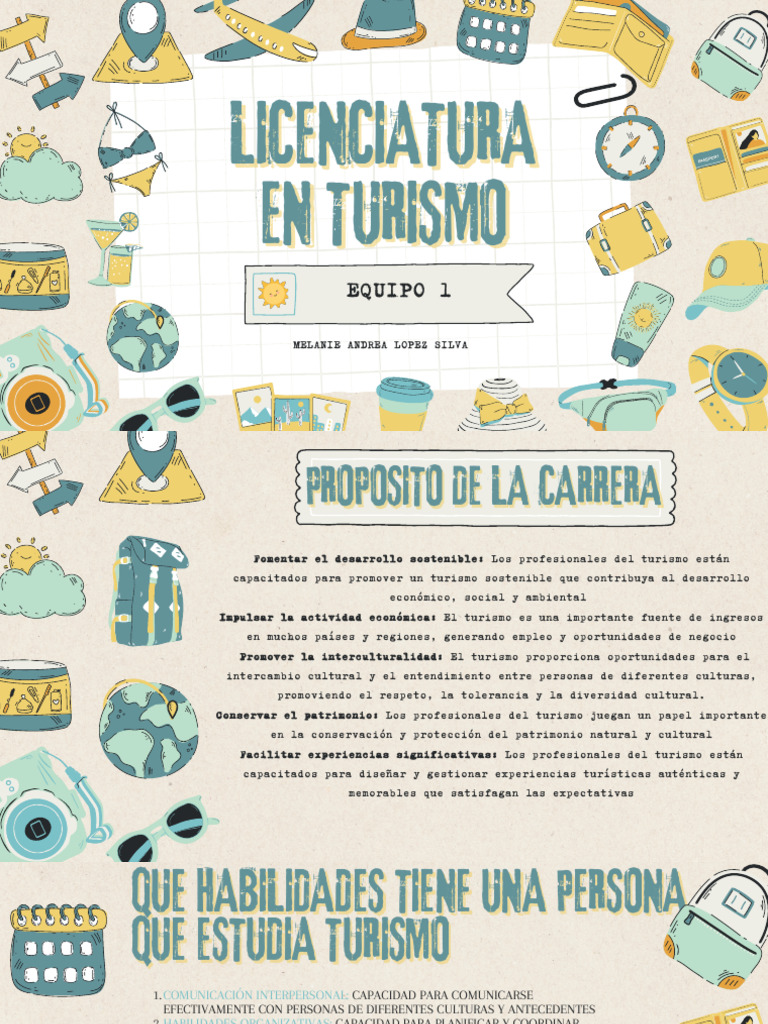 Licenciatura en Turismo: Habilidades y Oportunidades | PDF | Turismo ...