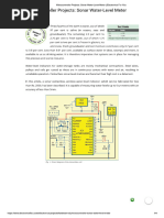 Sonar Water Level Meter