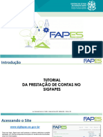 Tutorial Prestacao de Contas e Docs Sigfapes