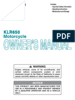 2013 Kawasaki klr650 52506