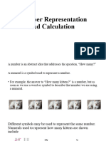 Number Representation and Calculation (1) (3)