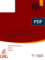 Elementos Del Circuito Derivado de Un Motor y Selección Según NOM-001-SEDE-2012