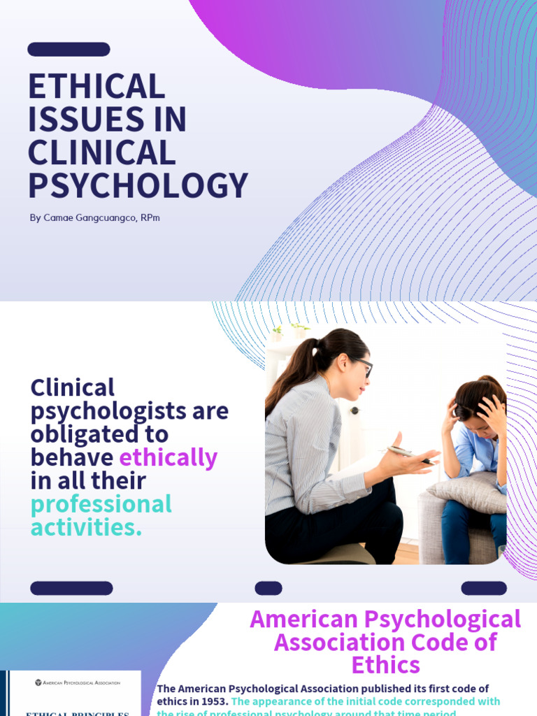 Ethical Challenges in Clinical Psychology | PDF | Confidentiality ...