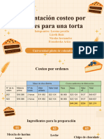 Presentacion costos de una torta