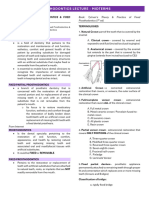 Prosthodontics 1 Lecture