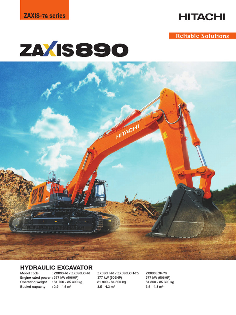 Brosur ZX890-7G | PDF | Pump | Mechanical Engineering