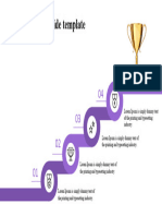 Achievement Slide Template Purple