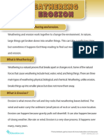 Weathering and Erosion
