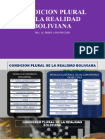 Condicion Plural de La Realidad Boliviana