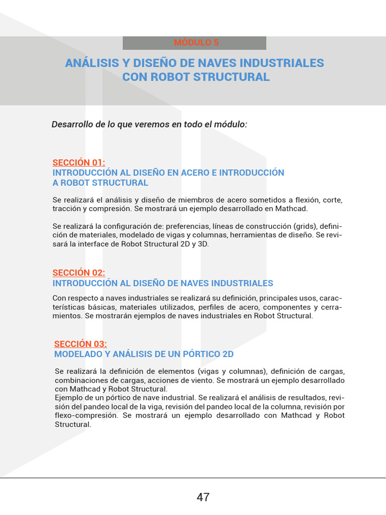 Análisis y Diseño de Naves Industriales | PDF | Columna | Viga (Estructura)