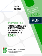 Tutorial do Programa de Assistência e Apoio ao Estudante 2024